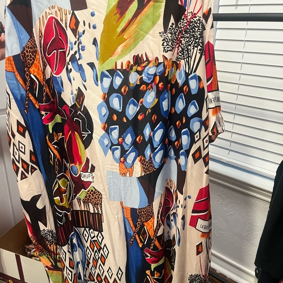 Colorful Abstract Patterned Kimono - Picture 5 of 5